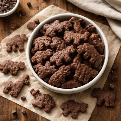 Chocolate animal crackers