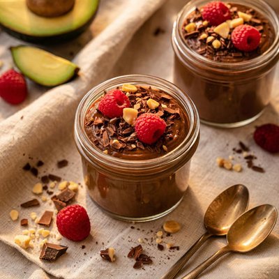 Chocolate avocado mousse
