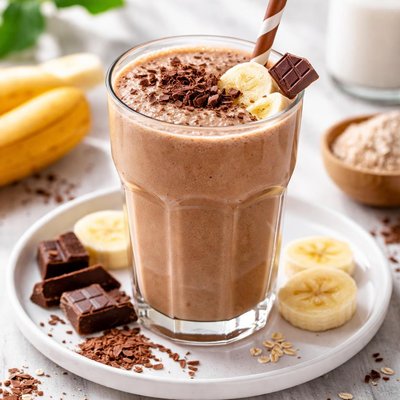 Chocolate banana protein shake