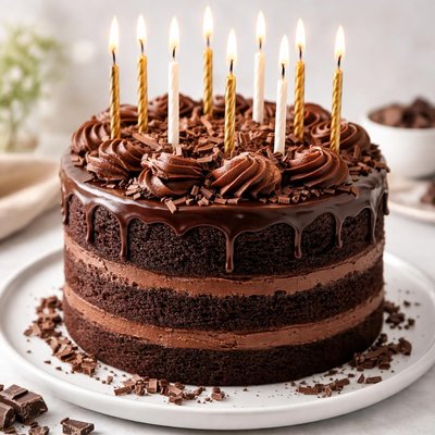 Chocolate birthday cake