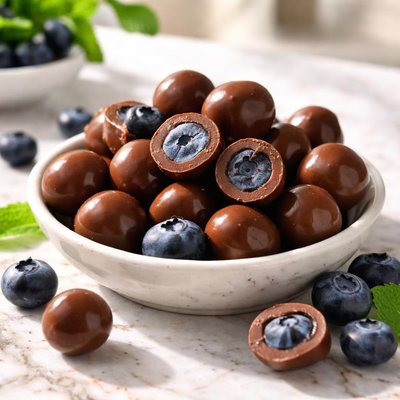 Chocolate blueberries