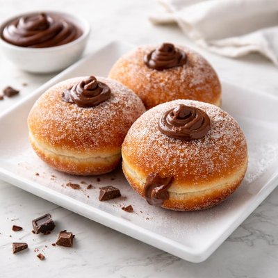Chocolate bomboloni