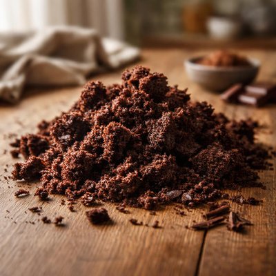 Chocolate cake crumbs