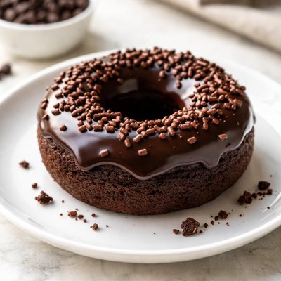 Chocolate cake donut