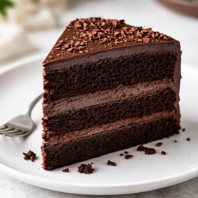 Chocolate cake slice