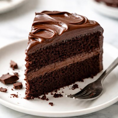 Chocolate cake with chocolate frosting