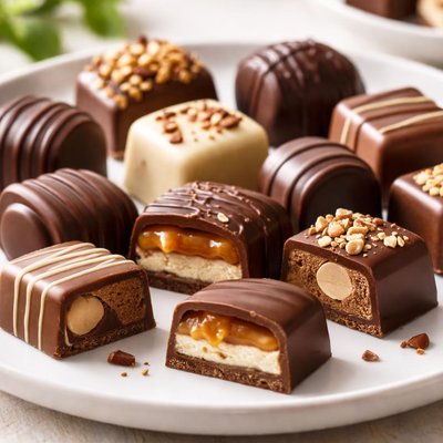 Chocolate candy pieces