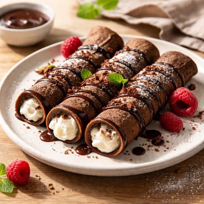 Chocolate cannelloni