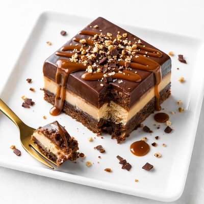 Chocolate caramel raw cake