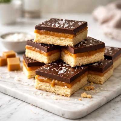 Chocolate caramel shortbread