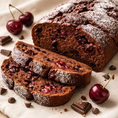 Chocolate cherry bread
