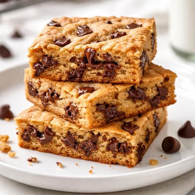 Chocolate chip blondie