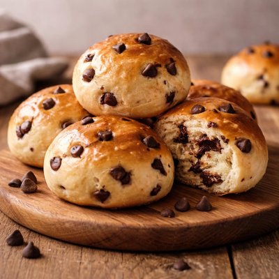 Chocolate chip bread rolls