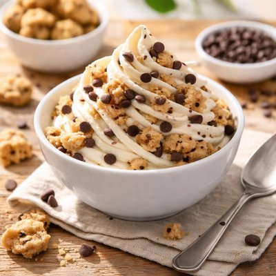 Chocolate chip cookie dough frozen yogurt