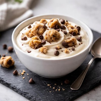 Chocolate chip cookie dough yogurt