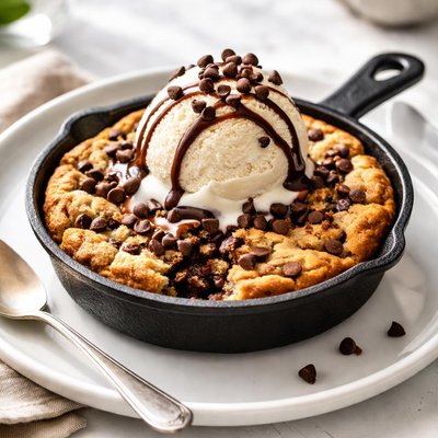 Chocolate chip cookie skillet