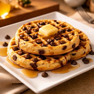 Chocolate chip ego waffle