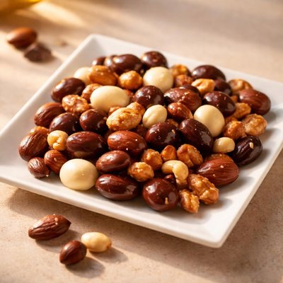Chocolate coated nut mix