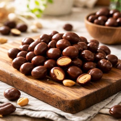 Chocolate coated peanuts