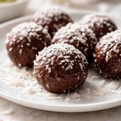 Chocolate coconut ball