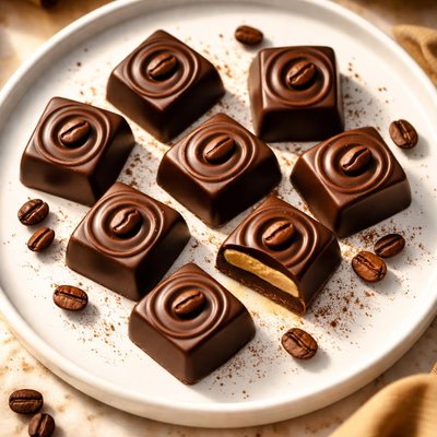 Chocolate coffee candies