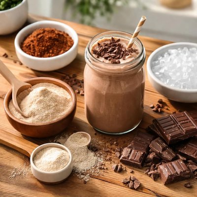 Chocolate collagen peptides