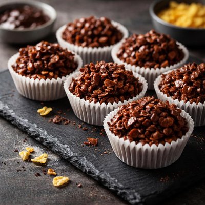 Chocolate cornflake cakes