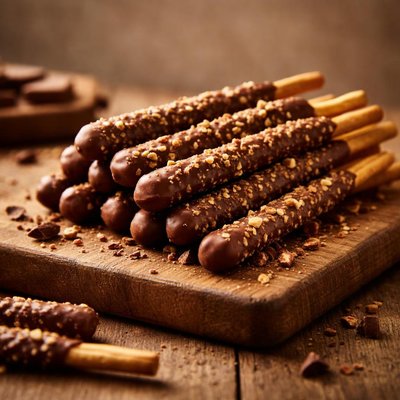 Chocolate covered biscuit stick