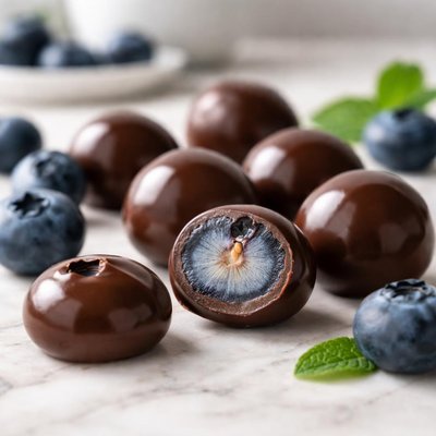 Chocolate covered blueberry