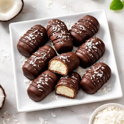 Chocolate covered coconut candy