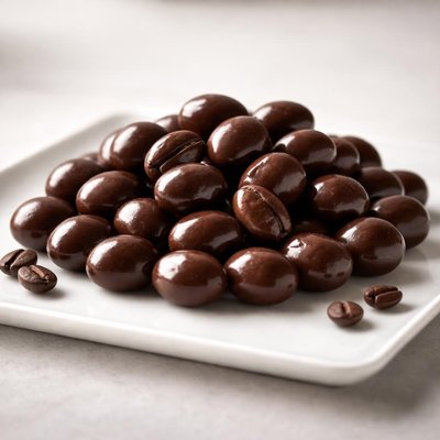 Chocolate covered coffee bean