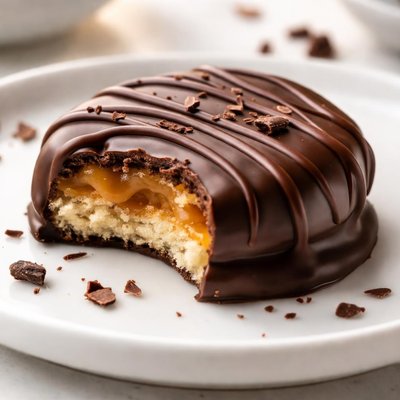 Chocolate covered cookie