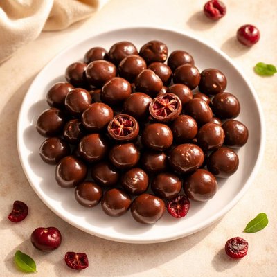 Chocolate covered cranberries