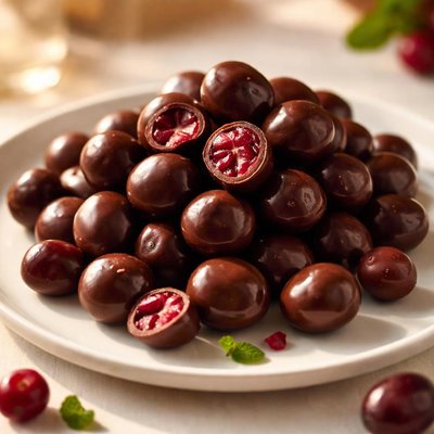 Chocolate covered cranberry