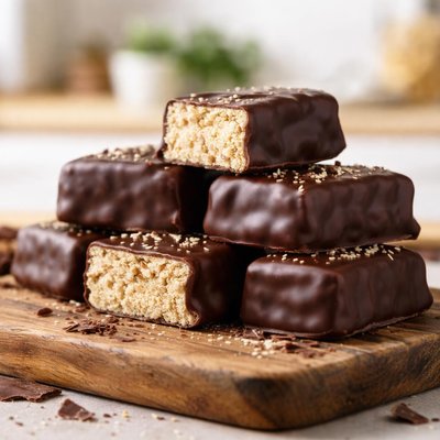 Chocolate covered halva