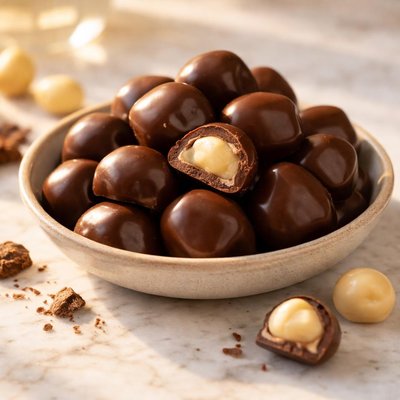 Chocolate covered macadamia