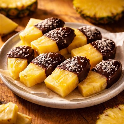 Chocolate covered pineapple