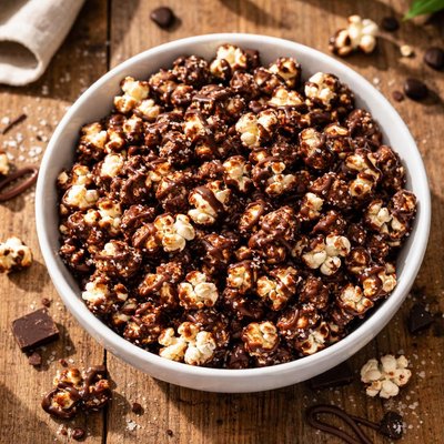 Chocolate covered popcorn