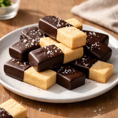 Chocolate covered shortbread