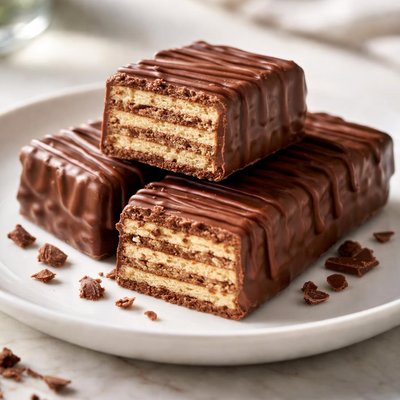 Chocolate covered wafer