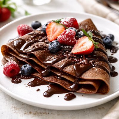 Chocolate crepe