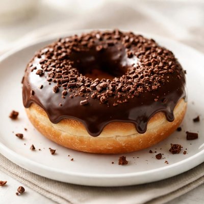Chocolate dip donut