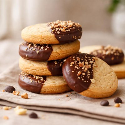 Chocolate dipped cookies