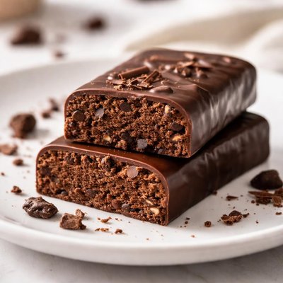 Chocolate dough protein bar