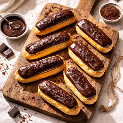 Chocolate eclairs