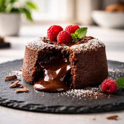 Chocolate fondent cake
