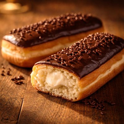 Chocolate frosted cream filled bar