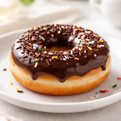 Chocolate frosted donut