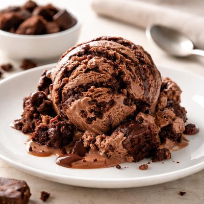 Chocolate fudge brownie ice cream