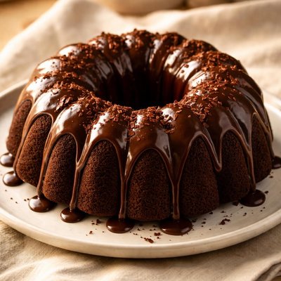 Chocolate glazed bundt cake